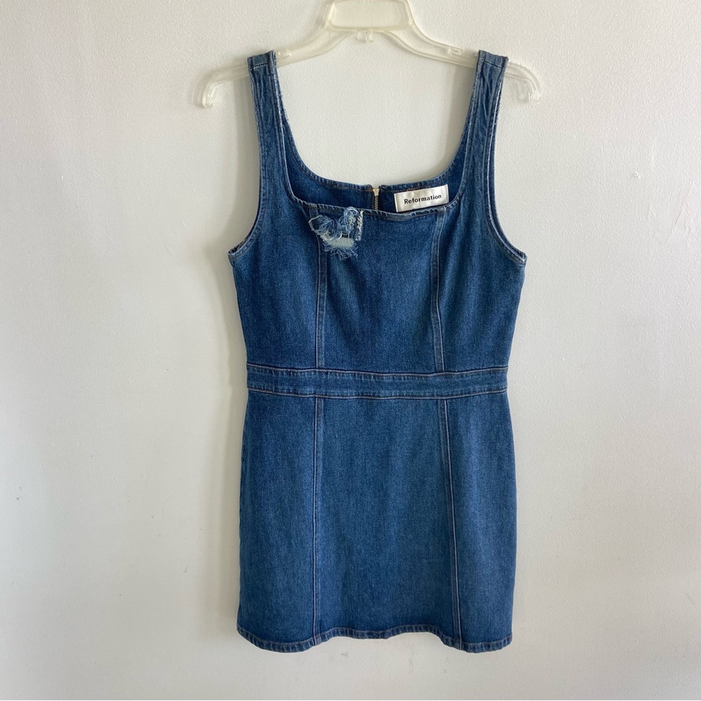 Reformation Parker Denim Dress 10‎